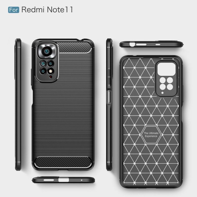 Cover Xiaomi Redmi Note 11 / 11S Børstet Kulfiber