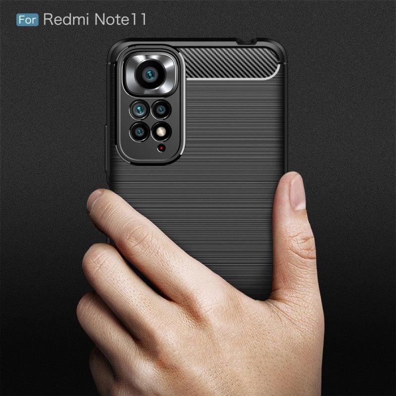 Cover Xiaomi Redmi Note 11 / 11S Børstet Kulfiber