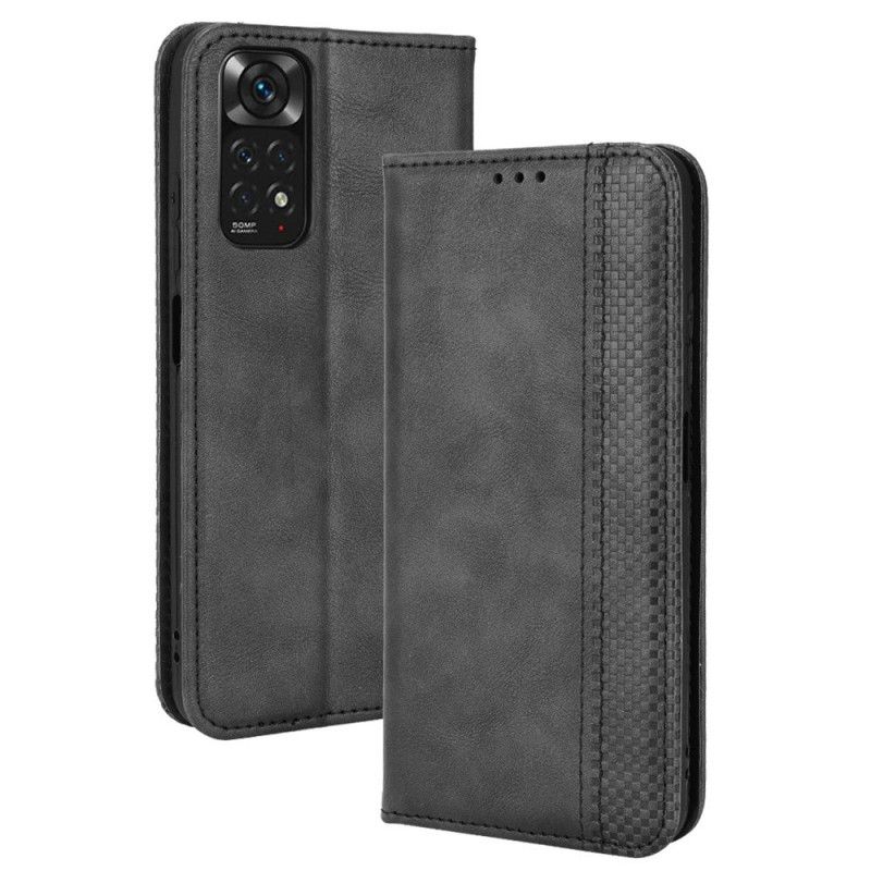 Cover Xiaomi Redmi Note 11 / 11S Flip Cover Vintage Stiliseret Lædereffekt