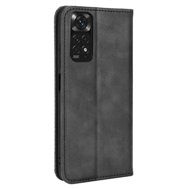 Cover Xiaomi Redmi Note 11 / 11S Flip Cover Vintage Stiliseret Lædereffekt