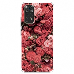 Cover Xiaomi Redmi Note 11 / 11S Intense Blomster