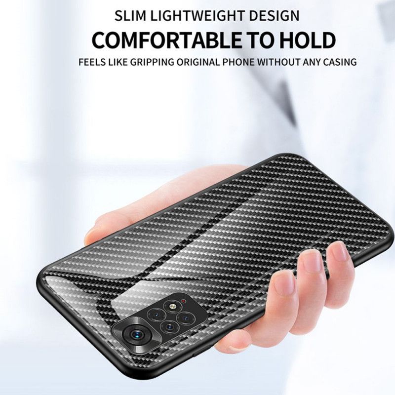 Cover Xiaomi Redmi Note 11 / 11S Kulfiber Hærdet Glas