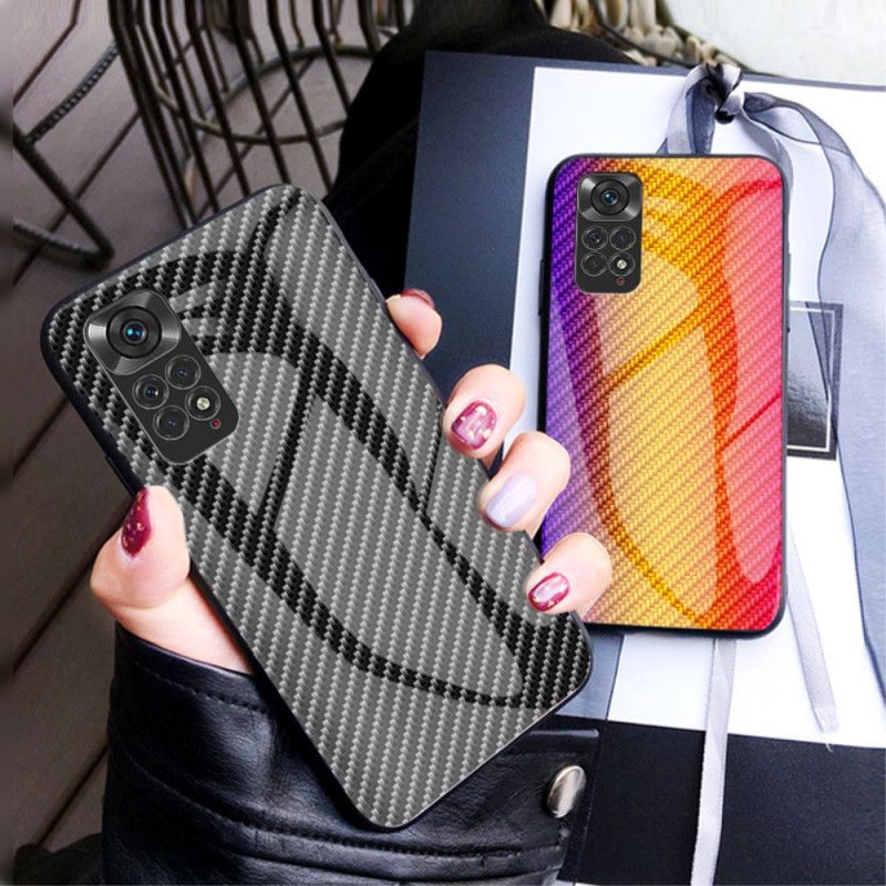 Cover Xiaomi Redmi Note 11 / 11S Kulfiber Hærdet Glas