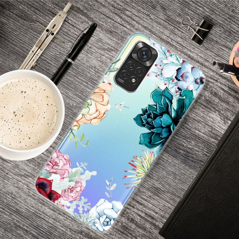 Cover Xiaomi Redmi Note 11 / 11S Sømløse Akvarelblomster