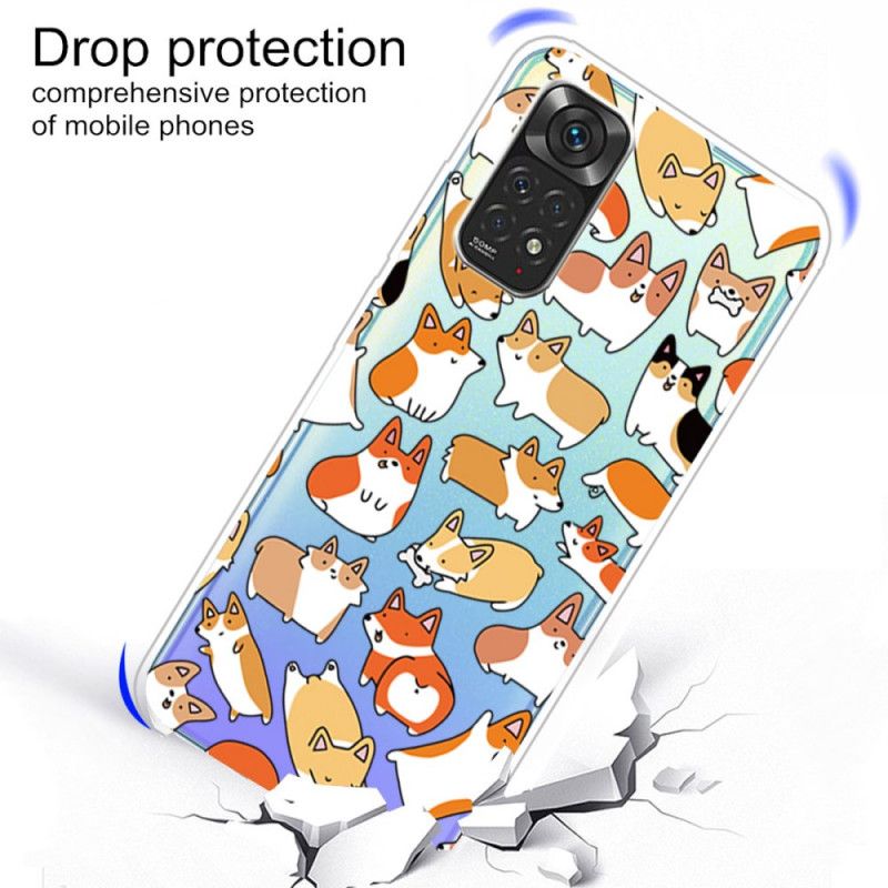 Cover Xiaomi Redmi Note 11 / 11S Transparente Flere Hunde