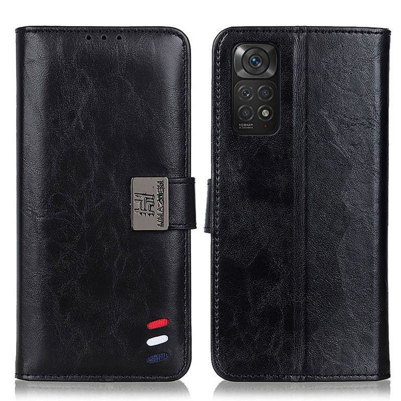 Flip Cover Xiaomi Redmi Note 11 / 11S Bison Lædereffekt