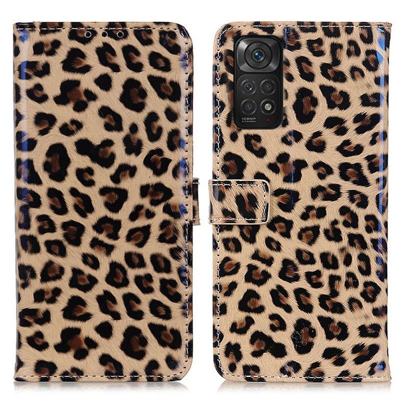 Flip Cover Xiaomi Redmi Note 11 / 11S Enkelt Leopard