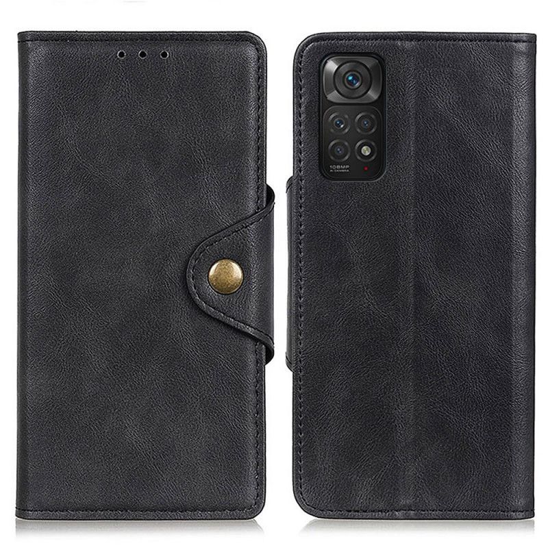 Flip Cover Xiaomi Redmi Note 11 / 11S Faux Læder Knap