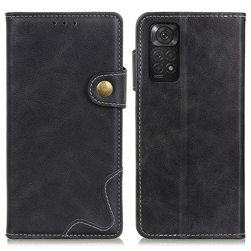 Flip Cover Xiaomi Redmi Note 11 / 11S Kunstnerisk Og Søm