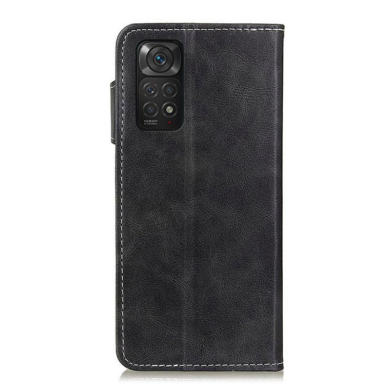 Flip Cover Xiaomi Redmi Note 11 / 11S Kunstnerisk Og Søm