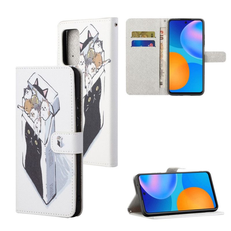 Flip Cover Xiaomi Redmi Note 11 / 11S Med Snor Thong Cat Levering