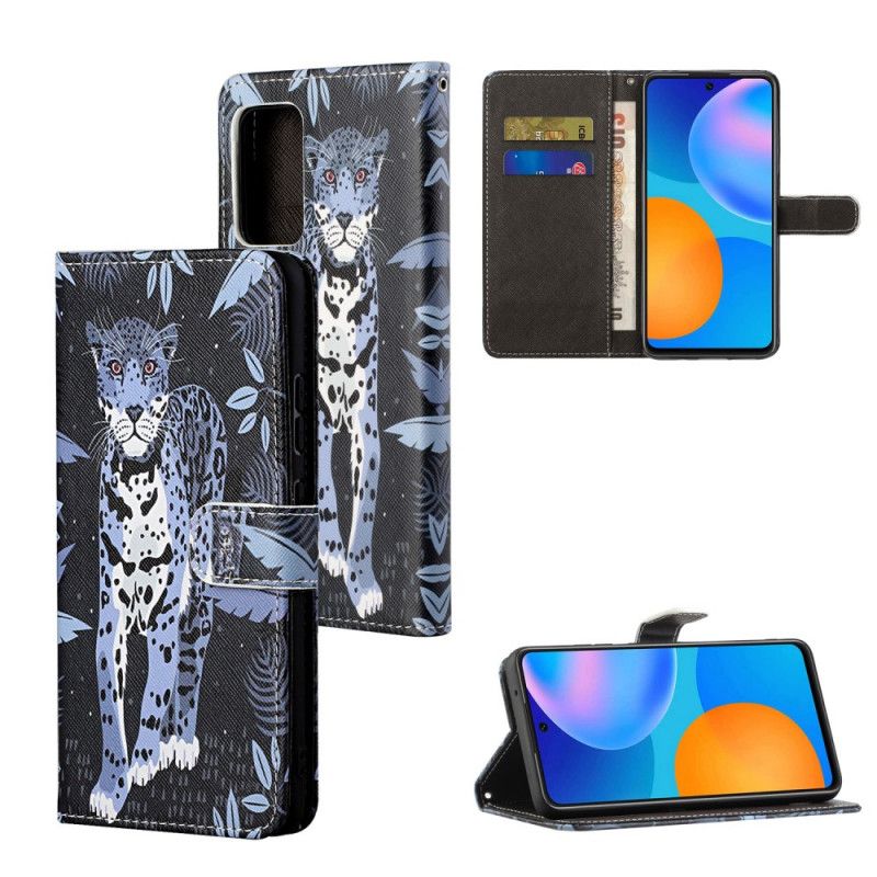 Flip Cover Xiaomi Redmi Note 11 / 11S Med Snor Thong Leopard