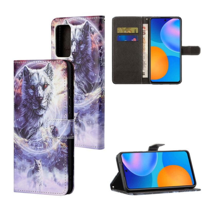 Flip Cover Xiaomi Redmi Note 11 / 11S Vinterulv Med Snor