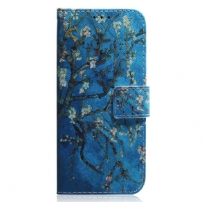 Læder Cover Xiaomi Redmi Note 11 / 11S Blomstrende Trægren