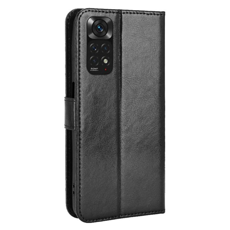 Læder Cover Xiaomi Redmi Note 11 / 11S Flashy Imiteret Læder