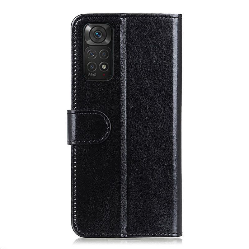 Læder Cover Xiaomi Redmi Note 11 / 11S Iskold Finhed