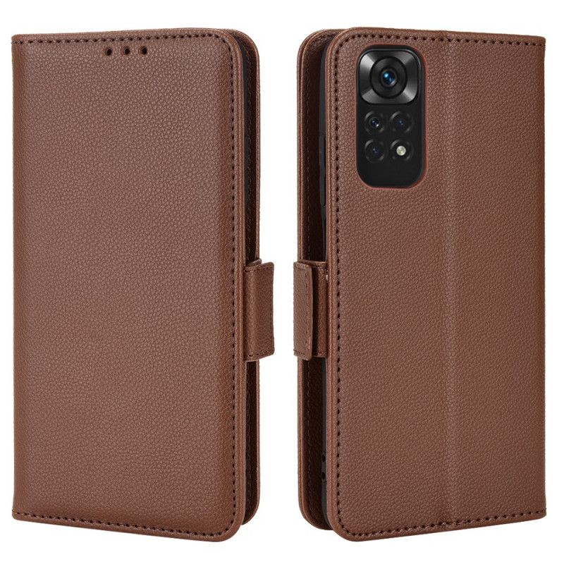 Læder Cover Xiaomi Redmi Note 11 / 11S Lichi Tekstur