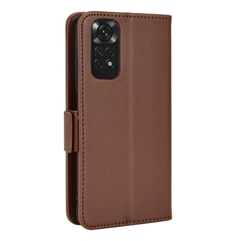 Læder Cover Xiaomi Redmi Note 11 / 11S Lichi Tekstur