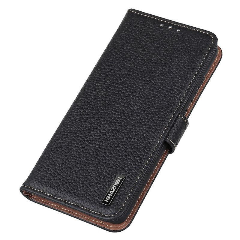 Læder Cover Xiaomi Redmi Note 11 / 11S Litchi Khazneh Læder