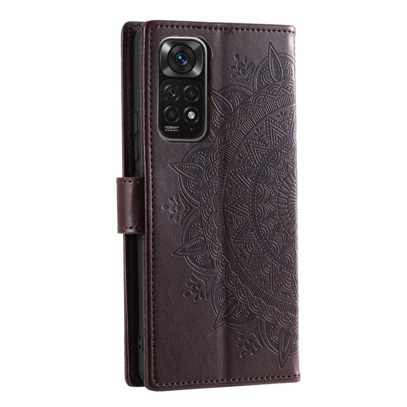 Læder Cover Xiaomi Redmi Note 11 / 11S Søn Mandala