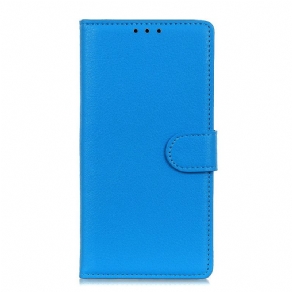 Læder Cover Xiaomi Redmi Note 11 / 11S Traditionelt Litchi