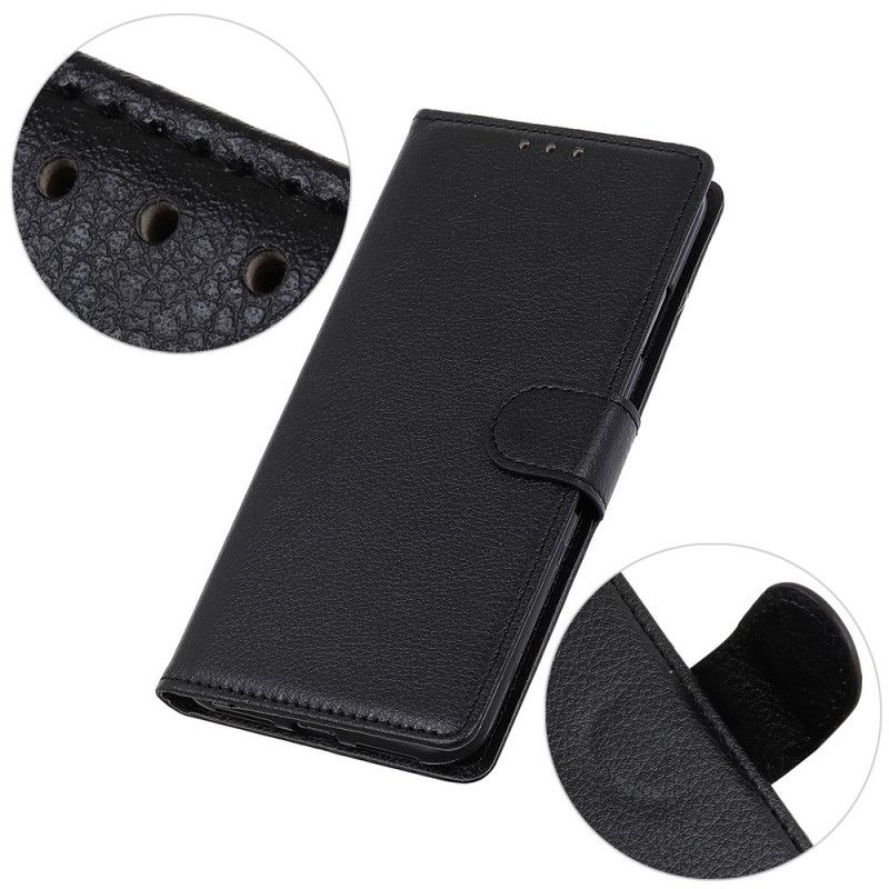 Læder Cover Xiaomi Redmi Note 11 / 11S Traditionelt Litchi