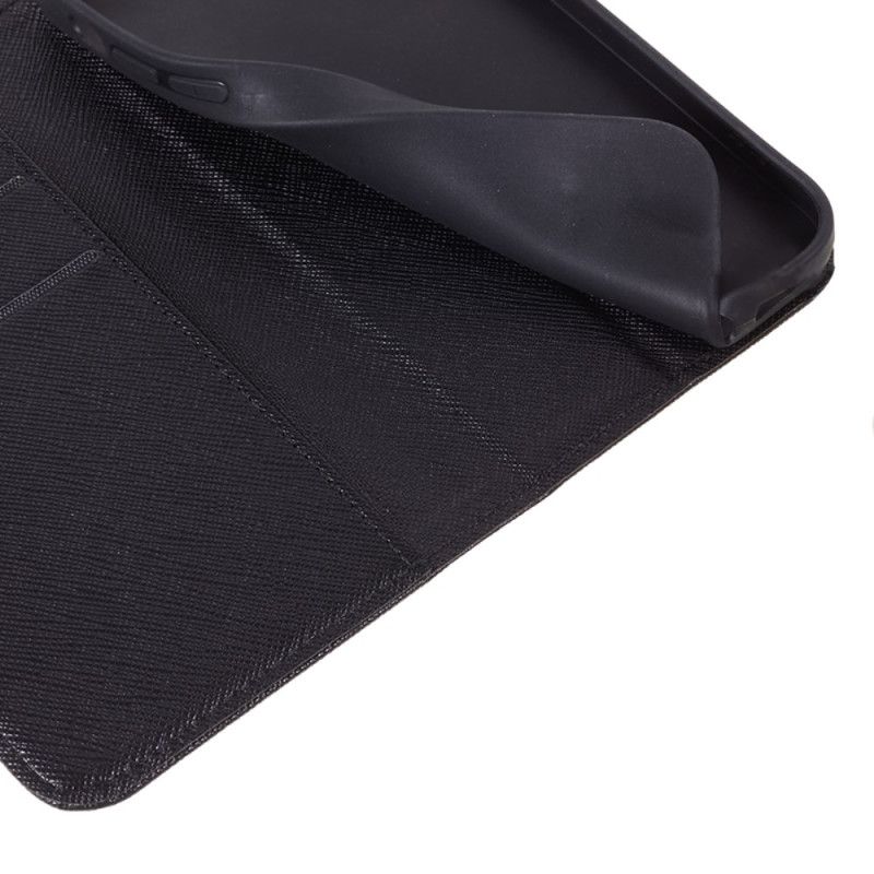 Læder Cover Oneplus 12 5g Telefon Etui Krydstekstur