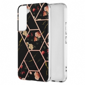 Cover Samsung Galaxy S22 Plus 5G Blomstermarmoreret