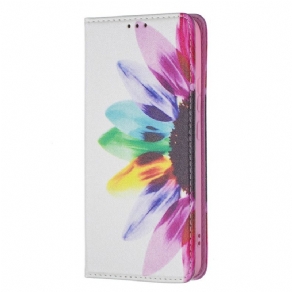 Cover Samsung Galaxy S22 Plus 5G Flip Cover Akvarelblomst