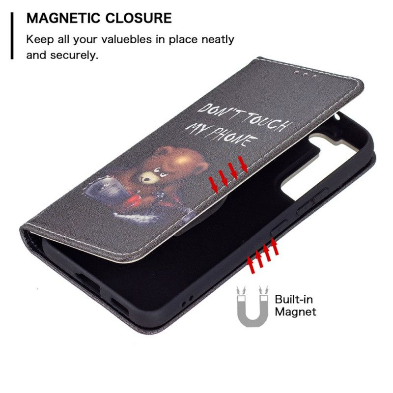 Cover Samsung Galaxy S22 Plus 5G Flip Cover Farlig Bjørn