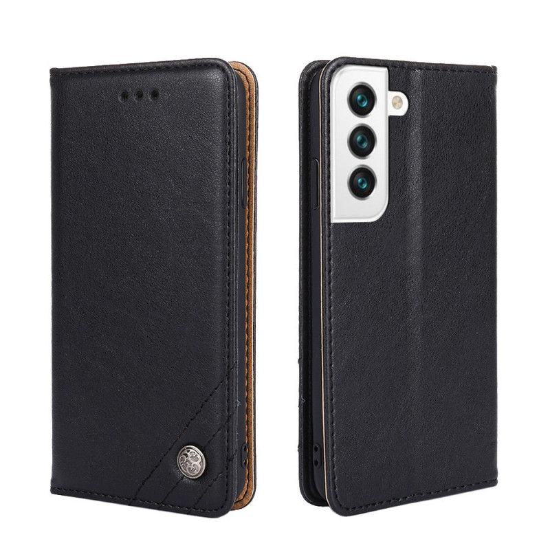 Cover Samsung Galaxy S22 Plus 5G Flip Cover Nittelæderstil