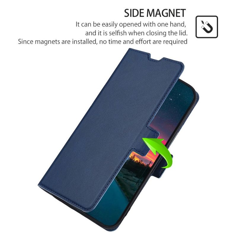 Cover Samsung Galaxy S22 Plus 5G Flip Cover Ultra Fint Læderstil