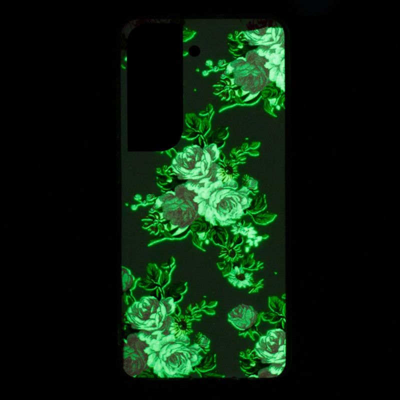 Cover Samsung Galaxy S22 Plus 5G Fluorescerende Frihedsblomster