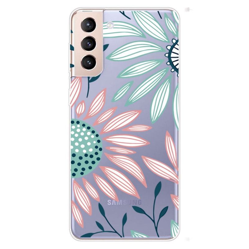 Cover Samsung Galaxy S22 Plus 5G Gennemsigtig Én Blomst