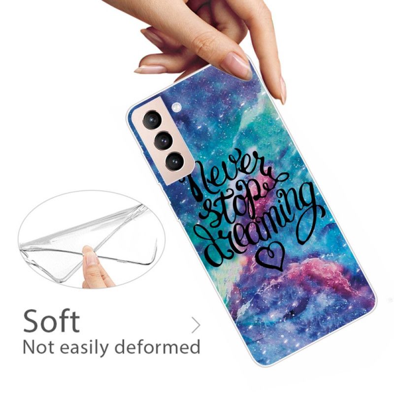 Cover Samsung Galaxy S22 Plus 5G Hold Aldrig Op Med At Drømme