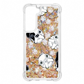 Cover Samsung Galaxy S22 Plus 5G Hr Glitter Dog