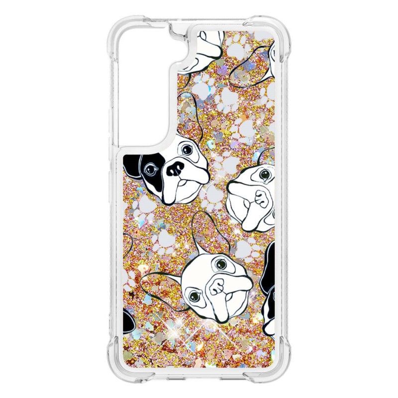 Cover Samsung Galaxy S22 Plus 5G Hr Glitter Dog