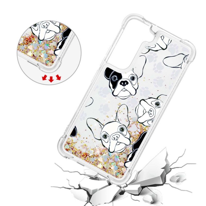 Cover Samsung Galaxy S22 Plus 5G Hr Glitter Dog