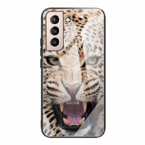 Cover Samsung Galaxy S22 Plus 5G Leopard Hærdet Glas