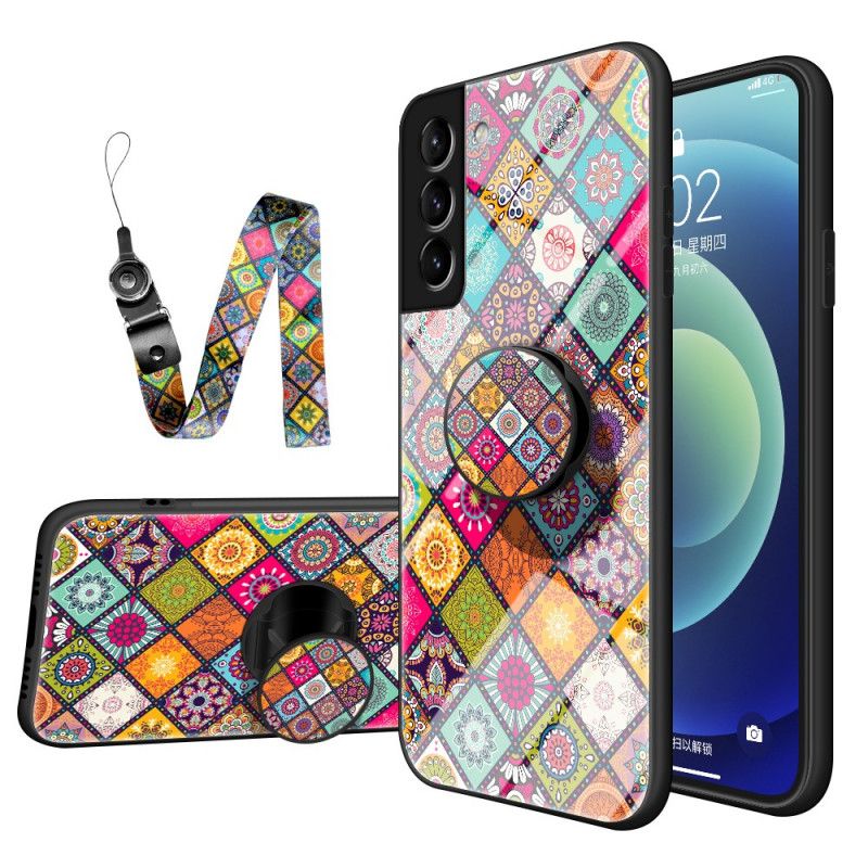 Cover Samsung Galaxy S22 Plus 5G Magnetisk Patchworkholder