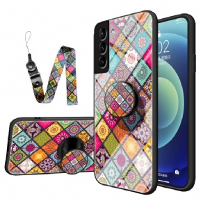 Cover Samsung Galaxy S22 Plus 5G Magnetisk Patchworkholder