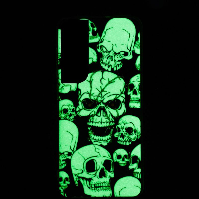 Cover Samsung Galaxy S22 Plus 5G Pas På Fluorescerende Kranier