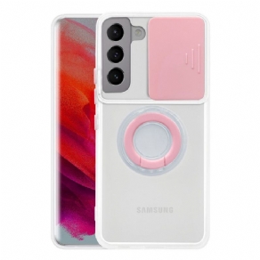 Cover Samsung Galaxy S22 Plus 5G Ringstøtte Og Linsebeskyttere