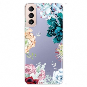 Cover Samsung Galaxy S22 Plus 5G Sømløse Akvarelblomster