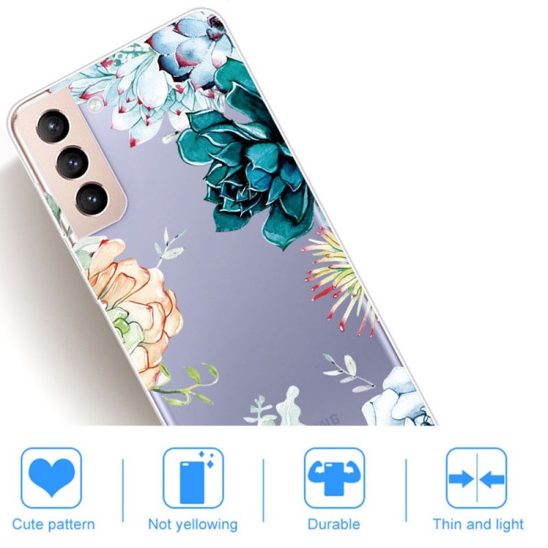 Cover Samsung Galaxy S22 Plus 5G Sømløse Akvarelblomster