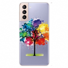 Cover Samsung Galaxy S22 Plus 5G Transparent Akvareltræ