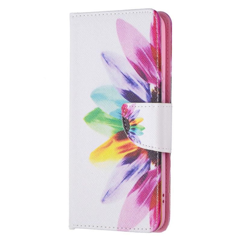 Flip Cover Samsung Galaxy S22 Plus 5G Akvarelblomst