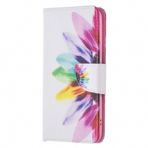 Flip Cover Samsung Galaxy S22 Plus 5G Akvarelblomst