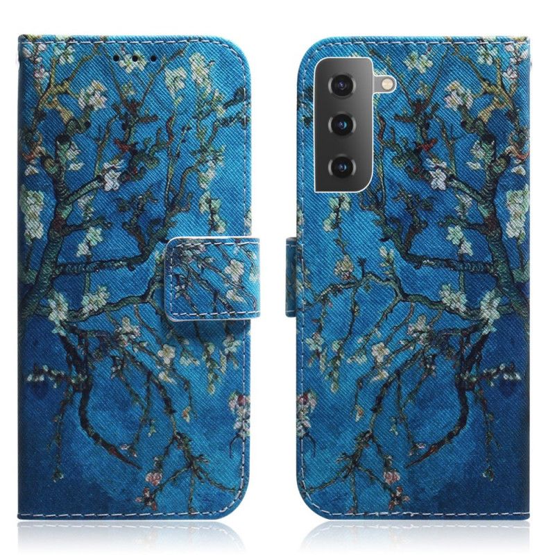 Flip Cover Samsung Galaxy S22 Plus 5G Blomstrende Trægren