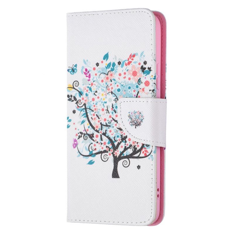 Flip Cover Samsung Galaxy S22 Plus 5G Blomstret Træ